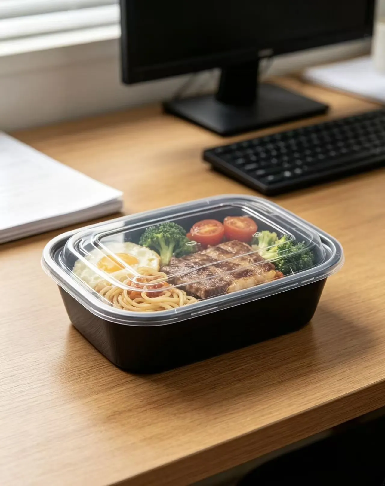 Black Meal Box Scene
