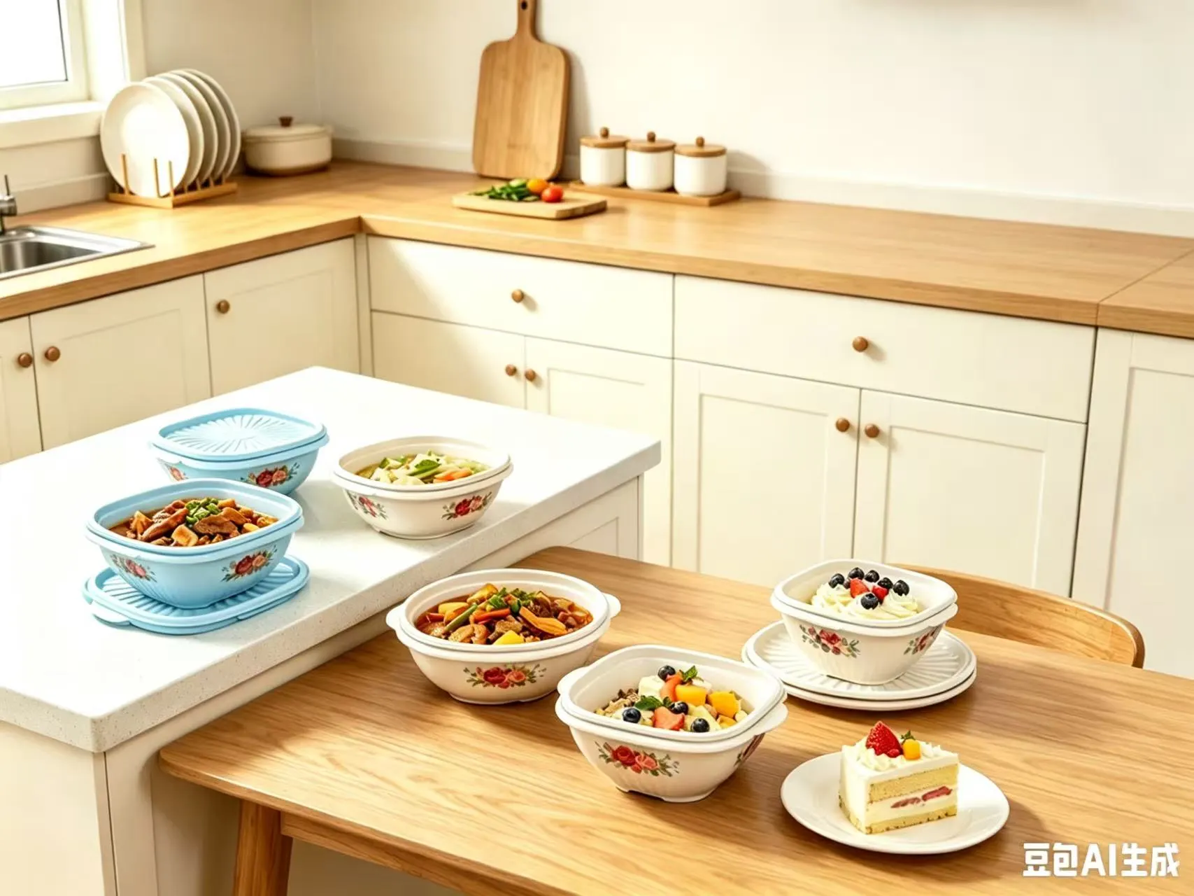 Food Storage Bowl Set Scene