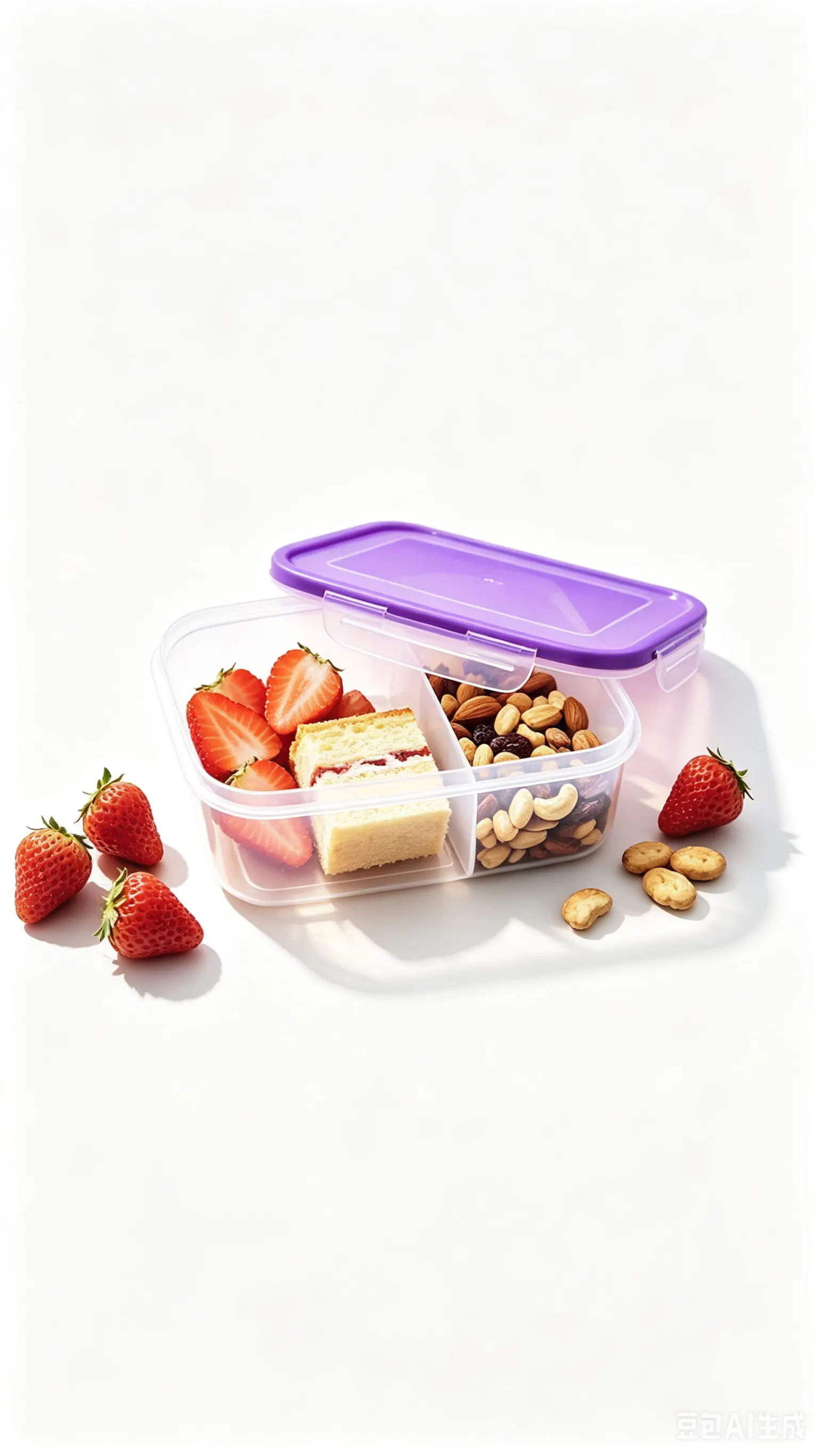 2-Compartment Snack Container