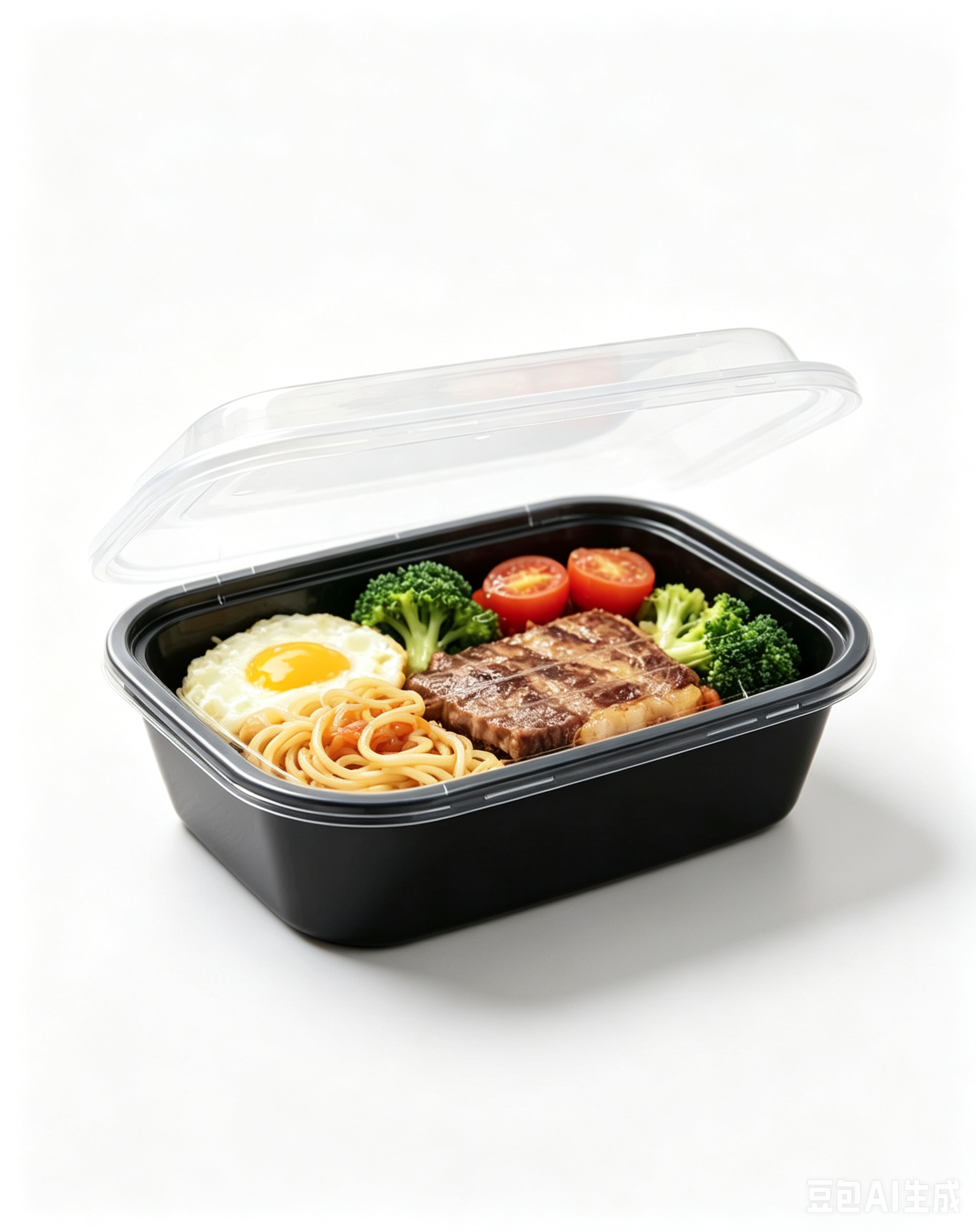 Black Meal Box Hover