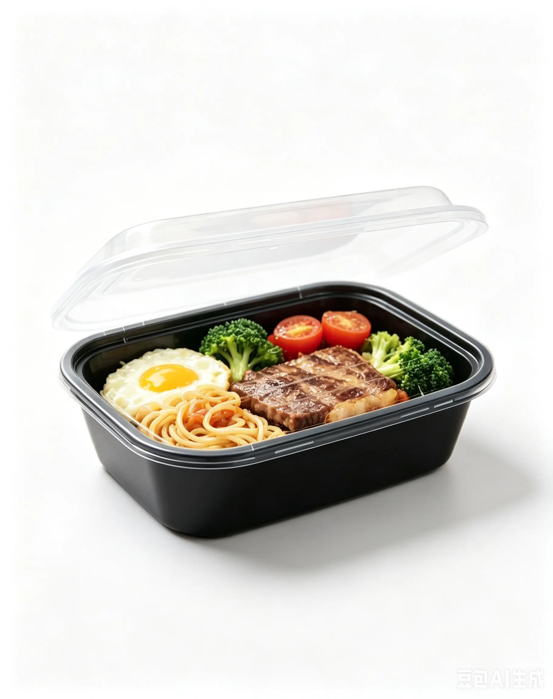 Black Meal Box Hover